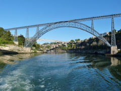 
Disused railway bridge designed by Gustav Eiffel, Porto, April 2012